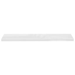 Berkfield Home Floating Wall Shelves 4 pcs High Gloss White 120x23.5x3.8 cm MDF - thumbnail 5