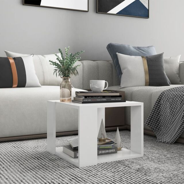 Berkfield Home Coffee Table White 40x40x30 cm Engineered Wood - Size: 40 x 40 x 30 cm - image 1