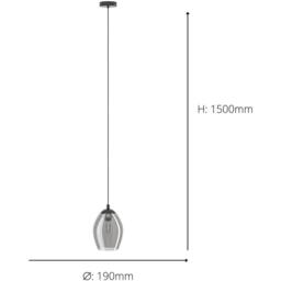 Loops Stylish Nickel-Nero Pendant Light for Indoor - Ideal Ceiling Fixture in Metallics - thumbnail 5