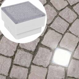Berkfield Home 2 LED Inground Light 100 x 100 x 68 mm in White - thumbnail 7