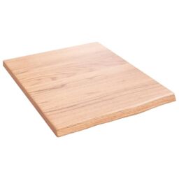 Berkfield Home Wall Shelf Light Brown 40x50x2 cm Treated Solid Wood Oak - Size: 40 x 50 x 2 cm - thumbnail 1