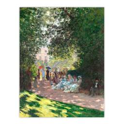 Artery8 Claude Monet Framed Wall Art Print Monceau Park in the Afternoon in Green - Size: A4 - thumbnail 3