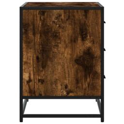 Berkfield Home Drawer Cabinet Smoked Oak 70x41x56 cm Engineered Wood in Brown - Size: 70 x 41 x 56 cm - thumbnail 6