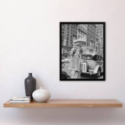 Artery8 Dorothea Lange Social Justice Newsboy Photograph Framed Wall Art Print in Grey - Size: A4 - thumbnail 2