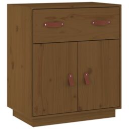 Berkfield Home Sideboard Honey Brown 65.5x40x75 cm Solid Wood Pine - thumbnail 2