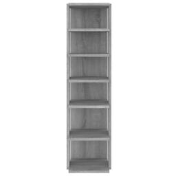 Berkfield Home Shoe Racks 2 pcs Grey Sonoma 27.5x27x102 cm Engineered Wood - thumbnail 4