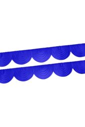 Neel Blue Swag Curtain Panel Ice Silk Detachable Swag Backdrop, 2 Metre in Blue - thumbnail 4
