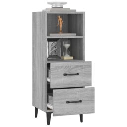 Berkfield Home Sideboard Grey Sonoma 34.5x34x90 cm Engineered Wood - thumbnail 5