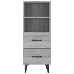 Berkfield Home Sideboard Grey Sonoma 34.5x34x90 cm Engineered Wood - thumbnail 6
