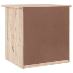 Berkfield Home Beautiful Bedside Cabinet ALTA 43x35x40.5 cm Solid Wood Pine in Natural - thumbnail 6