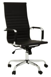 Orsina Ergonomic Black High Back Home Office Chair, Comfortable Work From Home Chair, Movable Ergonomic Chair - thumbnail 1