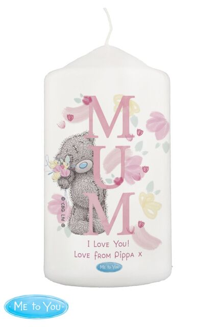 Personalised Memento Company Women's Personalised Me to You MUM Pillar Candle in Off-White - image 1