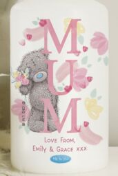 Personalised Memento Company Women's Personalised Me to You MUM Pillar Candle in Off-White - thumbnail 3