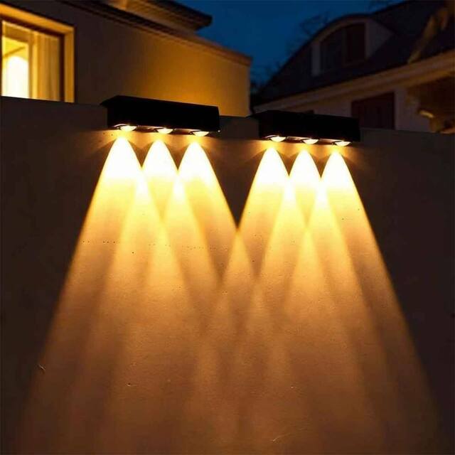 Obasyhig Style 5 Solar-Powered Outdoor Garden Spotlights in Black - image 1