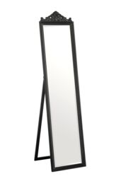 Orsina Boudoir Floorstanding Mirror with Matt Black Finish - thumbnail 1