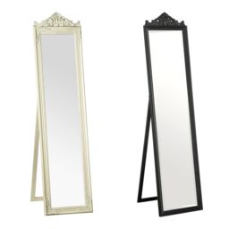 Orsina Boudoir Floorstanding Mirror with Matt Black Finish - thumbnail 2