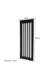 Living and Home PVC Accordion Folding Door in Black - thumbnail 6