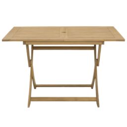 Berkfield Home Folding Garden Table 120x70x75 cm Solid Wood Acacia in Brown - Size: 120 x 70 x 75 cm - thumbnail 4