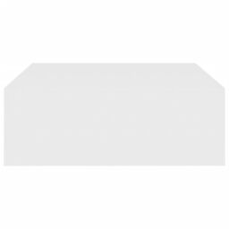 Berkfield Home Coffee Table White 100x100x35 cm Engineered Wood - Size: 100 x 100 x 35 cm - thumbnail 6