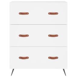 Berkfield Home Chest of Drawers White 69.5x34x90 cm Engineered Wood - thumbnail 5