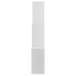 Berkfield Home Wall Cube Shelf White 78x15x93 cm Engineered Wood - Size: 78 x 15 x 93 cm - thumbnail 5