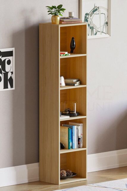 Home Discount Vida Designs Oxford 5 Tier Cube Bookcase Space-saving Storage in Light Oak - image 1