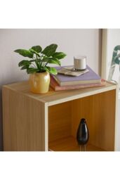 Home Discount Vida Designs Oxford 5 Tier Cube Bookcase Space-saving Storage in Light Oak - thumbnail 4