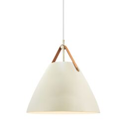 Nordlux Modern Indoor Pendant Light Sand Metal E27 Brown & Black Strap - Mains Powered, IP20 in Light Beige - thumbnail 4