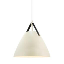 Nordlux Modern Indoor Pendant Light Sand Metal E27 Brown & Black Strap - Mains Powered, IP20 in Light Beige - thumbnail 3