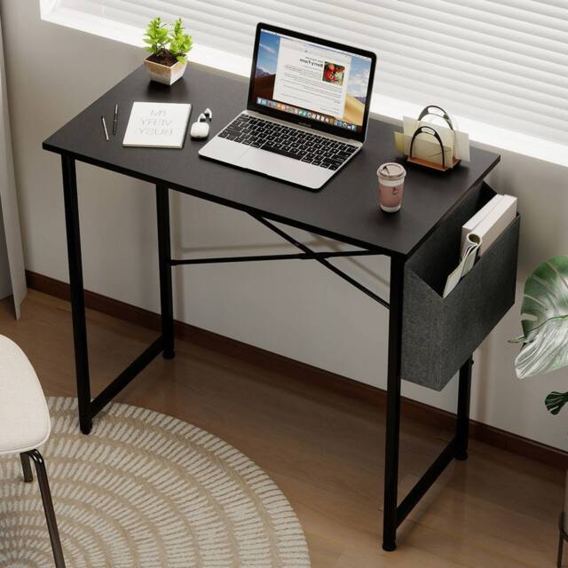 Levede Office Computer Gaming Desk Steel Frame for Sturdy PC Laptop in Black - image 1