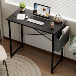 Levede Office Computer Gaming Desk Steel Frame for Sturdy PC Laptop in Black - thumbnail 1