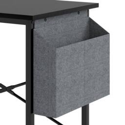 Levede Office Computer Gaming Desk Steel Frame for Sturdy PC Laptop in Black - thumbnail 7