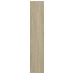 Berkfield Home Wall Shoe Cabinet Sonoma Oak 60x18x90 cm Engineered Wood in Light Sand - Size: 60 x 18 x 90 cm - thumbnail 5