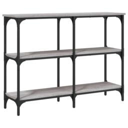 Berkfield Home Decorative Console Table Grey Sonoma 100x29x75 cm Engineered Wood - Size: 100 x 29 x 75 cm - thumbnail 3