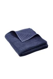 Catherine Lansfield 'Velvet Pinsonic' Quilted Bedspread in Navy - thumbnail 4