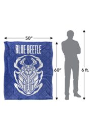 Blue Beetle (2023) Blanket, 152x127 cm Circuit Beetle Logo Silky Touch Super Soft Throw Blanket in White - thumbnail 5
