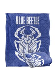 Blue Beetle (2023) Blanket, 152x127 cm Circuit Beetle Logo Silky Touch Super Soft Throw Blanket in White - thumbnail 2
