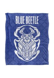 Blue Beetle (2023) Blanket, 152x127 cm Circuit Beetle Logo Silky Touch Super Soft Throw Blanket in White - thumbnail 1