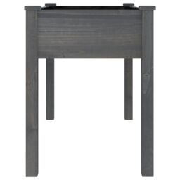 Berkfield Home Planter with Liner Grey 118x59x76 cm Solid Wood Fir - Size: 118 x 59 x 76 cm - thumbnail 5