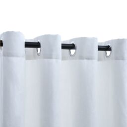 Berkfield Home Blackout Curtains with Metal Rings 2 pcs Off-White 140x245 cm in White - thumbnail 3