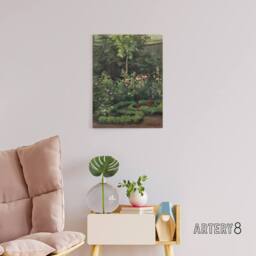 "Artery8 A Rose Garden Landscape Camille Pissarro Canvas Wall Art - Size: W18"" x H24""" - thumbnail 3