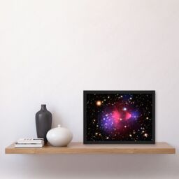 Artery8 Hubble Space Telescope Image Visible-Light X-Ray Composite Image Galaxy Cluster 1E 0657-556 Created Dark Matter Clumps Blue & Pink Gas - thumbnail 2