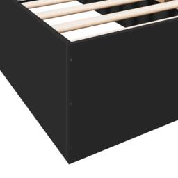 Berkfield Home Modern Bed Frame without Mattress Black 90x190 cm Single - thumbnail 7