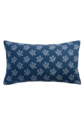 Soak&Sleep Reversible Floral Print Cushion Cover in Dark Blue - thumbnail 4