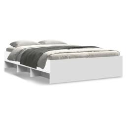 Berkfield Home Bed Frame without Mattress White 140x200 cm Engineered Wood - thumbnail 1