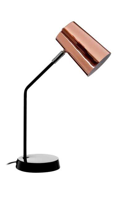 Orsina Contemporary Copper Table Lamp, Durable & Reliable Bedside Table Light, Versatile Modern Table Lamp in Rose Gold - image 1