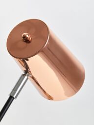 Orsina Contemporary Copper Table Lamp, Durable & Reliable Bedside Table Light, Versatile Modern Table Lamp in Rose Gold - thumbnail 6