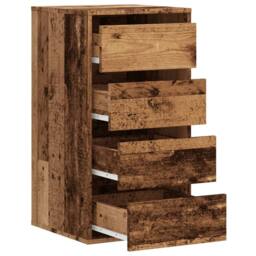 Berkfield Home Corner Chest of Drawers Old Wood 40x41x76 cm Engineered Wood in Brown - Size: 40 x 41 x 76 cm - thumbnail 5
