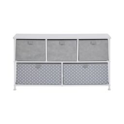 Liberty House Toys Grey 5 Drawer Storage Chest - thumbnail 4