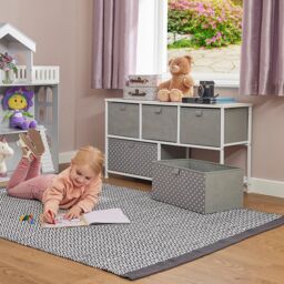 Liberty House Toys Grey 5 Drawer Storage Chest - thumbnail 3